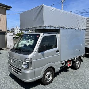 【　中古車リース　平成30年式　クリッパートラックパネル幌　観音扉　】軽運送・宅配・営業車　黒ナンバー　幌 6a39aad944409bca4034825b861e033d 290x290